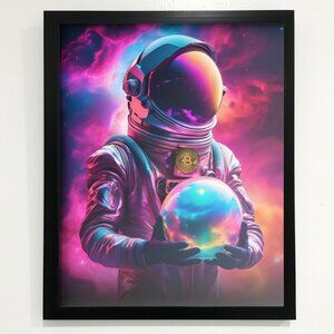 Bitcoin Astronaut Wall Art